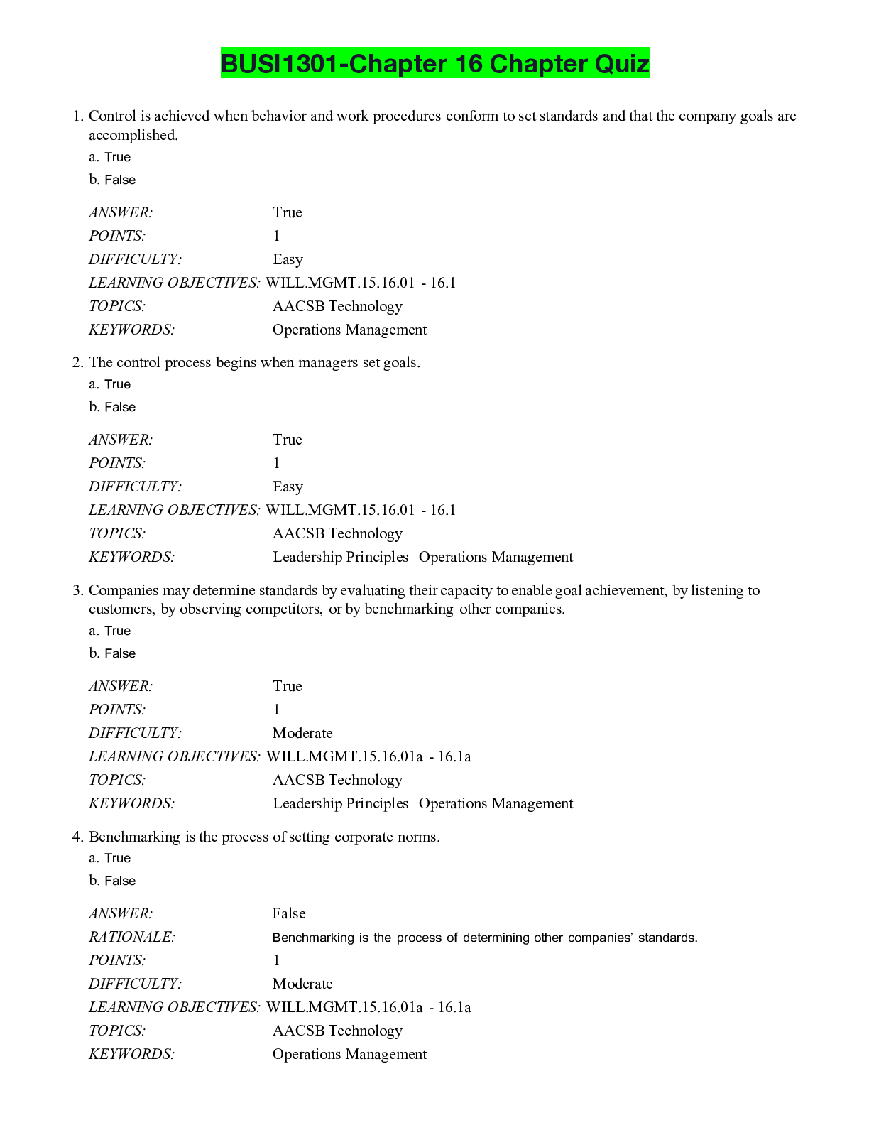 Preview image of BUSI1301-Chapter 16 Chapter Quiz document